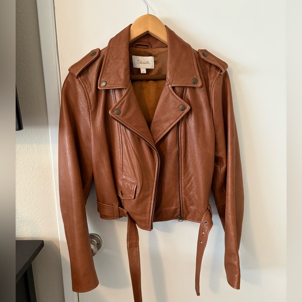 Cleobella Brown Leather Jacket